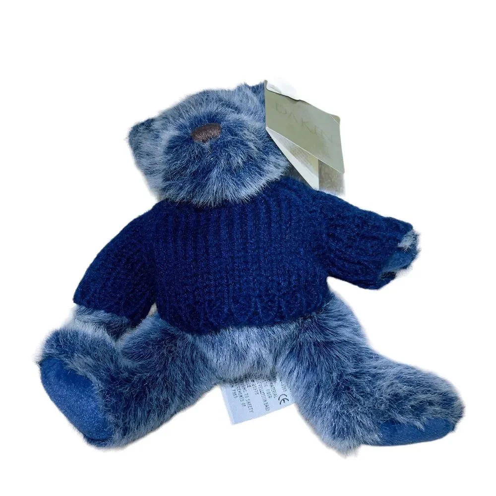Dakin Bear Plush VTG 2000 Baby Patrice Blue‎ Grey Stuffed Animal 10” Sweater